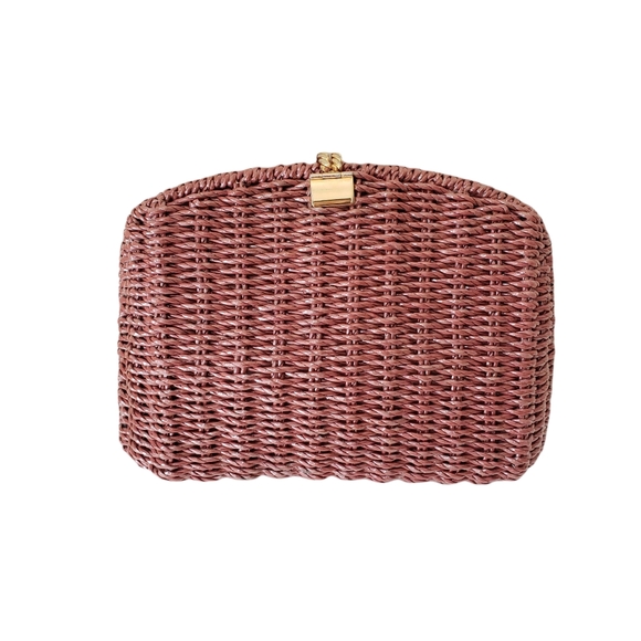 Vintage Coated Wicker Bag - Picture 2 of 16